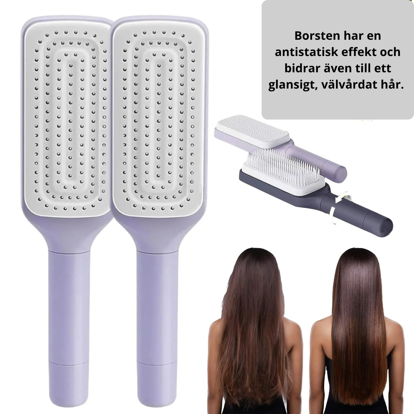 Självrengörande hårborste- för en fräsch hårvårdsrutin